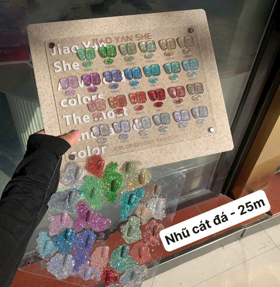 Set sơn nhũ đá yiao yan she 