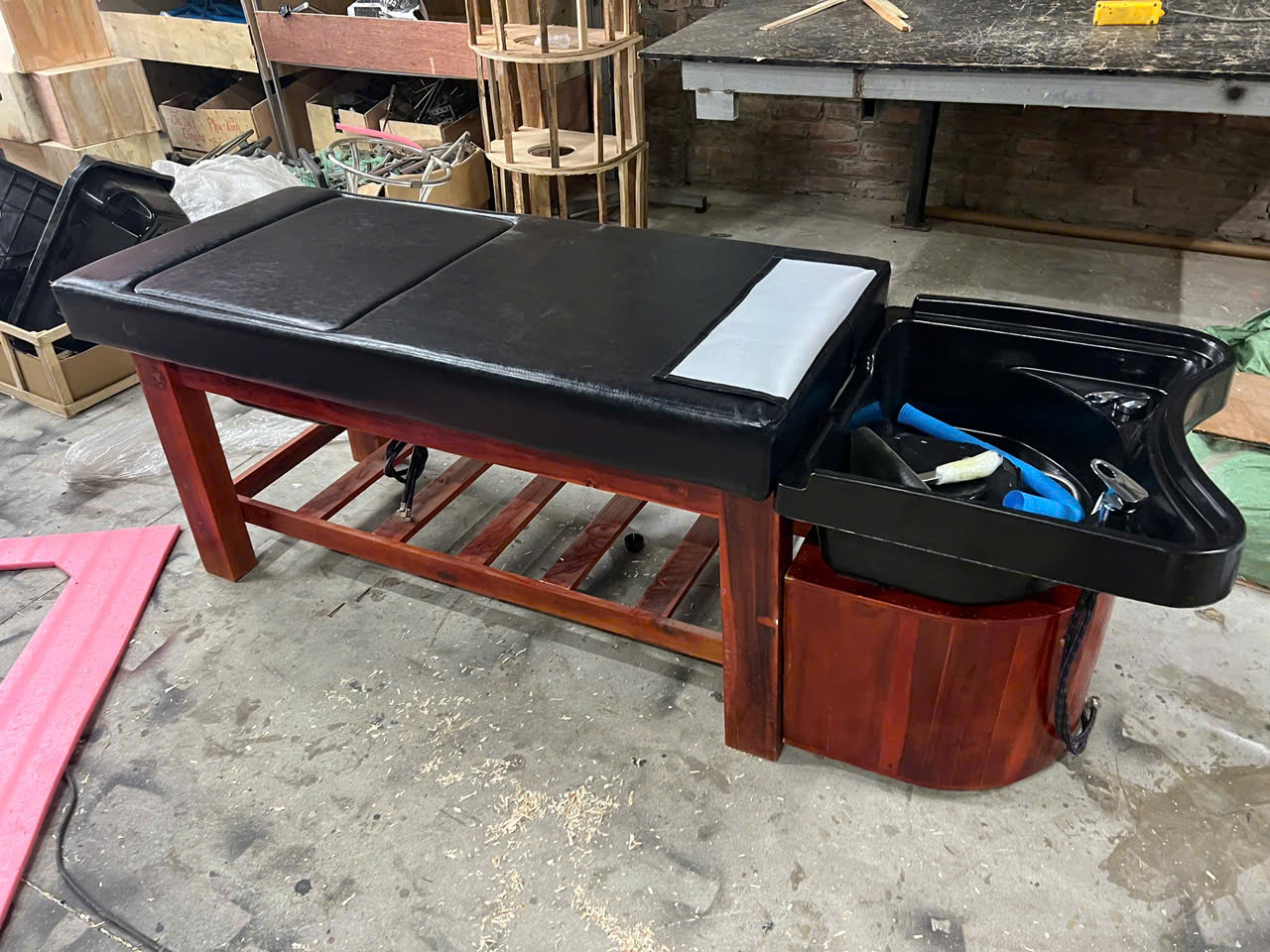 Giường gội đầu tai thỏ 2n1