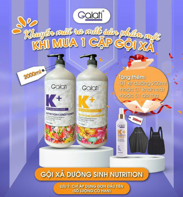 Combo gội xả dưỡng sinh Galati 
